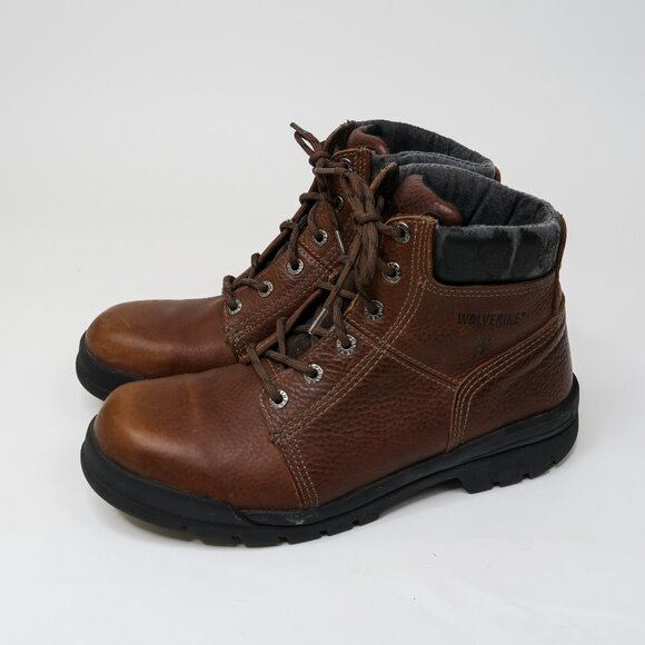 Wolverine Brown Leather Work Boots main image 10